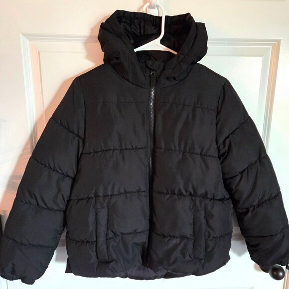 Swisstech Youth kids Jacket/Coat Size XXL (18) Black w/hood and zipper closure - Picture 1 of 7